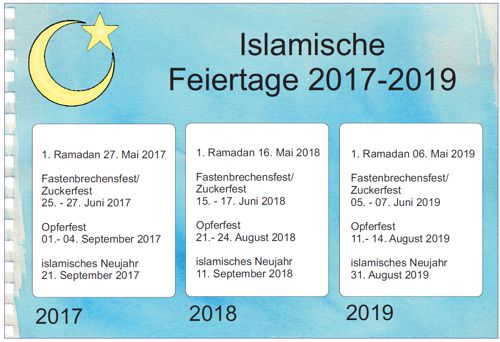 aushang-islamische-feiertage - Zaubereinmaleins - DesignBlog